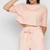Летний костюм с кроп-топом и шортами цвет пудра 48799 xp-2490 Летний костюм с кроп-топом и шортами цвет пудра 48799 xp-2490