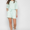 Летний костюм с кроп-топом и шортами цвет мята 48802 xp-2493 Летний костюм с кроп-топом и шортами цвет мята 48802 xp-2493