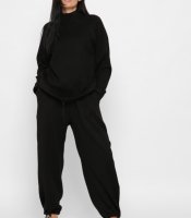 Женский ангоровый костюм цвет черный 38118