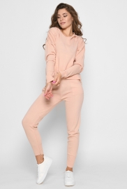 Вязаный пудровый костюм-двойка 51234 Вязаный пудровый костюм-двойка 51234