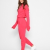 Малиновый вязаный спортивный костюм 52081 xp-2514 Малиновый вязаный спортивный костюм 52081 xp-2514