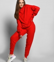 Демисезонный красный спортивный костюм 55137