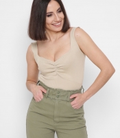 Топ с резинкой на талии 43016