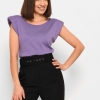 Сиреневый топ с круглым вырезом 43063  xp-2566