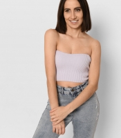 Сиреневый топ без рукавов 43359