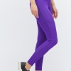 Фиолетовые спортивные леггинсы на застежке 32933  xp-2652