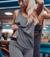 Спортивная серая майка 15856