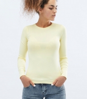 Женский желтый лонгслив 32070