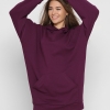 Женское фиолетовое худи оверсайз 38165  xp-2734