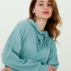 Женское нефритовое худи оверсайз 38161  xp-2736