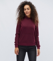 Теплый худи марсала на флисе 31980