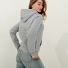 Женское серое худи с капюшоном 29966  xp-2752