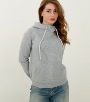 Женское серое худи с капюшоном 29966