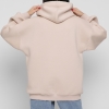 Женский бежевый худи oversize на флисе 38738  xp-2754