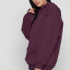 Женский худи марсала oversize на флисе 38736  xp-2756