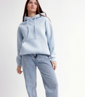 Светло-голубой худи унисекс 55822