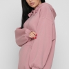 Женский пудровый худи oversize на флисе 38735  xp-2771