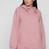 Женский пудровый худи oversize на флисе 38735  xp-2771