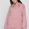 Женский пудровый худи oversize на флисе 38735  xp-2771