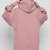 Женский пудровый худи oversize на флисе 38735  xp-2771