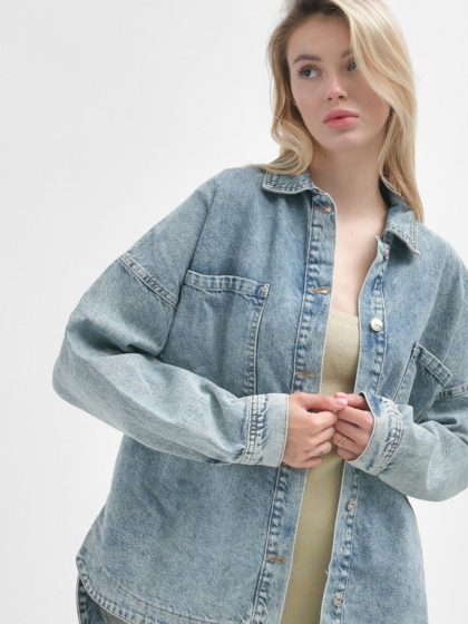 Джинсова куртка oversize 55160