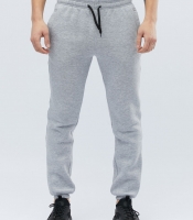 Серые спортивные штаны на флисе с карманами 29883