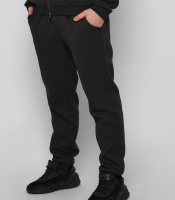 Мужские антрацитовые спортивные штаны на флисе 29936