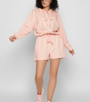 Повседневный персиковый комбинезон шорты 48828