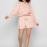 Повседневный персиковый комбинезон шорты 48828