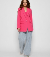 Свободный розовый пиджак 48564