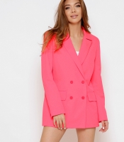 Яркий коралловый пиджак 46443