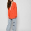 Яркий свободный пиджак оранжевого цвета 48563  xp-2893