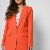 Яркий свободный пиджак оранжевого цвета 48563  xp-2893