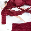 Бордовый кружевной комплект с пуш-ап эффектом 34817 xp-2906 Бордовый кружевной комплект с пуш-ап эффектом 34817 xp-2906