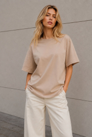 Футболка женская базовая oversize Premium CRC FP-233-10 59409 Футболка женская базовая oversize Premium CRC FP-233-10 59409