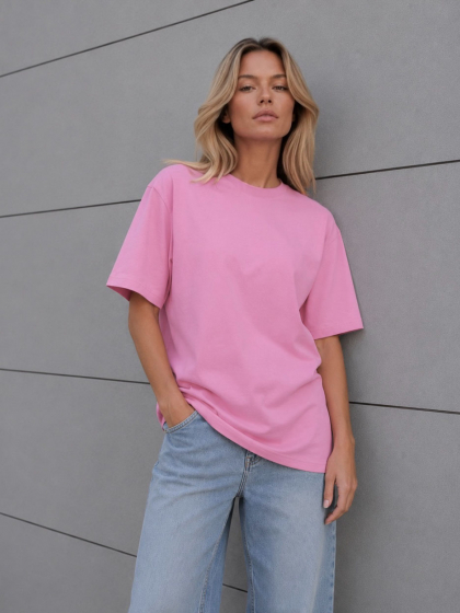 Футболка женская базовая oversize Premium CRC FP-233-15 59410