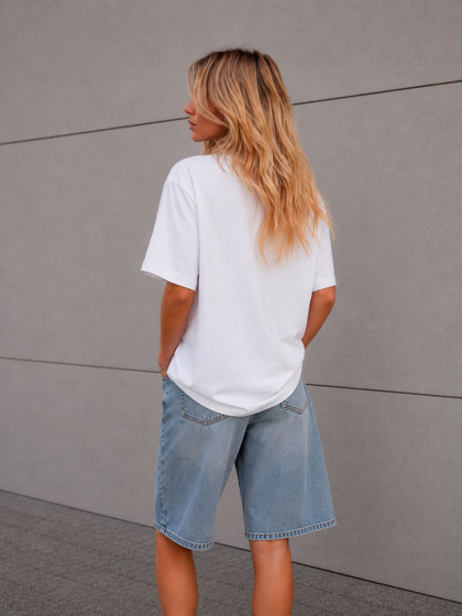 Футболка женская базовая oversize Premium CRC FP-233-3 55394