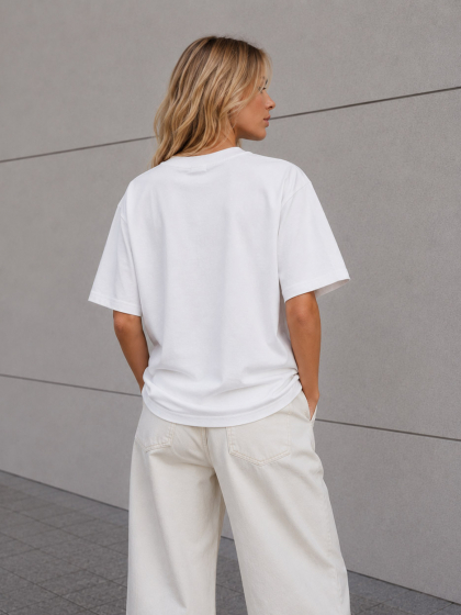 Футболка женская базовая oversize Premium CRC FP-233-36 59414