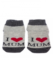 Шкарпетки 120PUK001-1 junior I Love Mum (Меланж)
