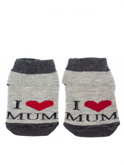 Шкарпетки 120PUK001-1 junior I Love Mum (Меланж)