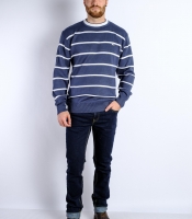 Светр чоловічий 85F504-1 батал (Джинс)