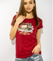 Футболка жіноча 85F287 (Бордо)