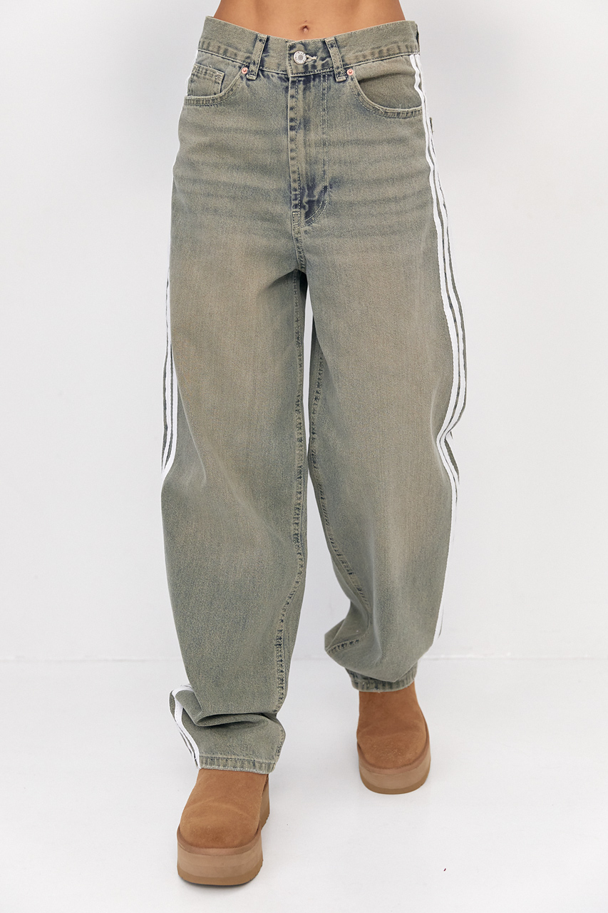 Жіночі джинси Baggy з лампасами