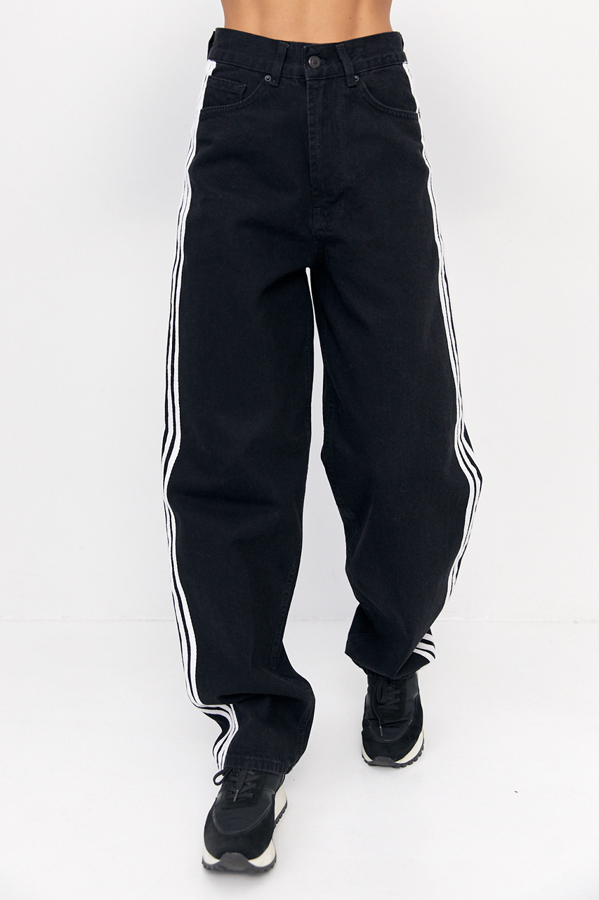 Жіночі джинси Baggy з лампасами