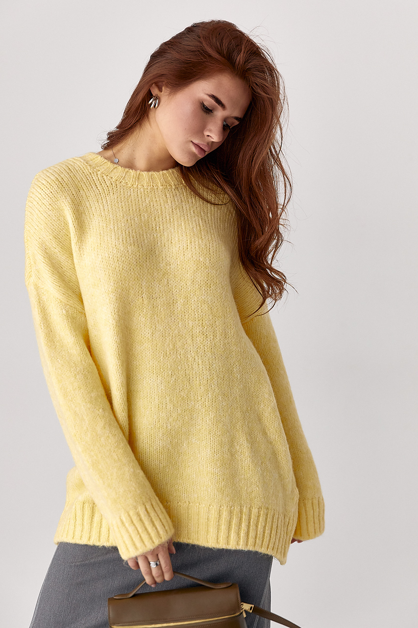 В'язаний жіночий джемпер oversize