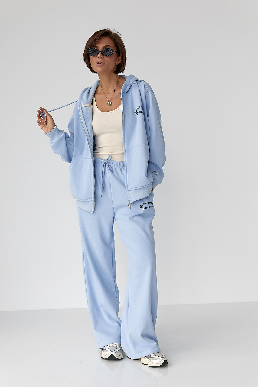 Теплий спортивний костюм з капюшоном