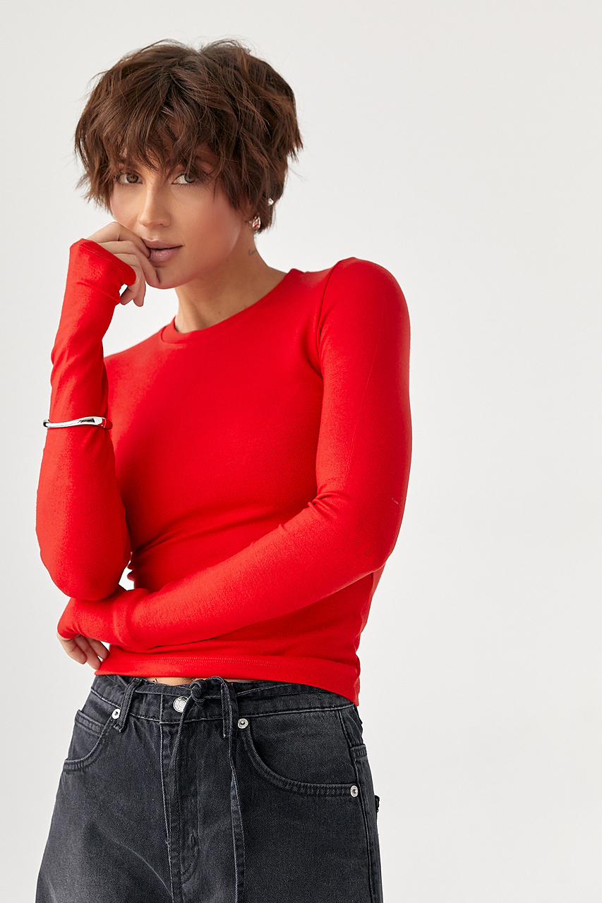 Однотонний еластичний лонг