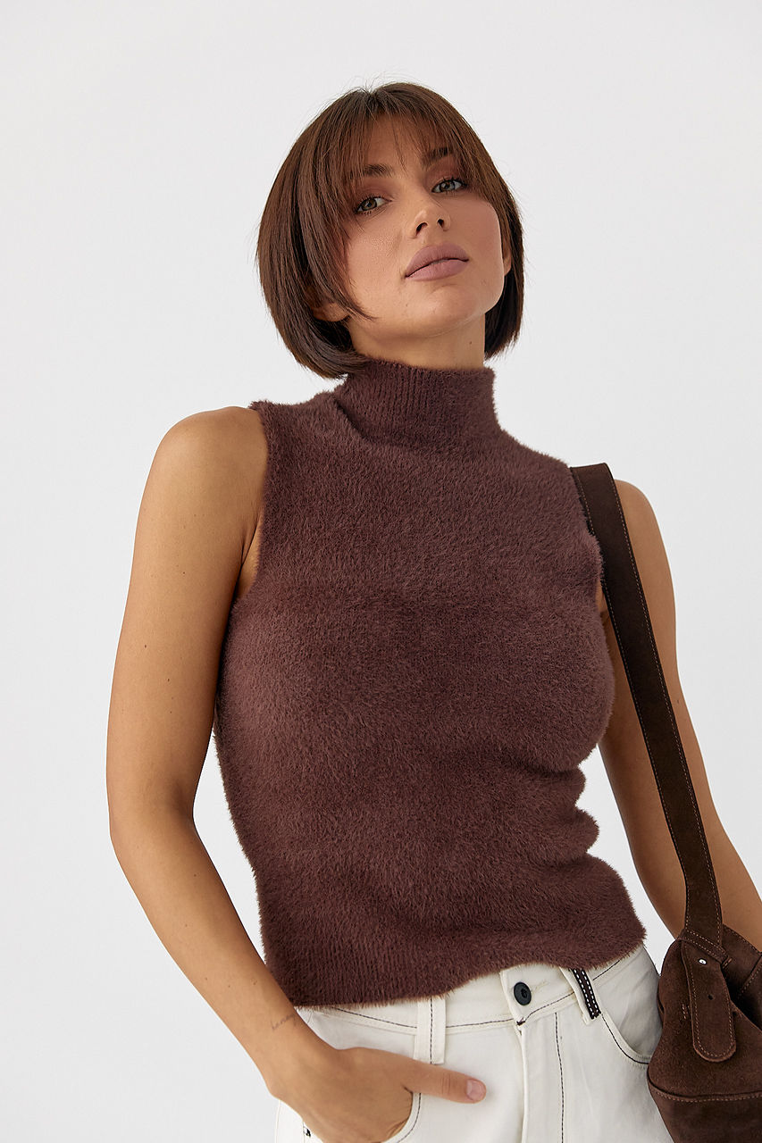 Жіноча жилетка із альпаки