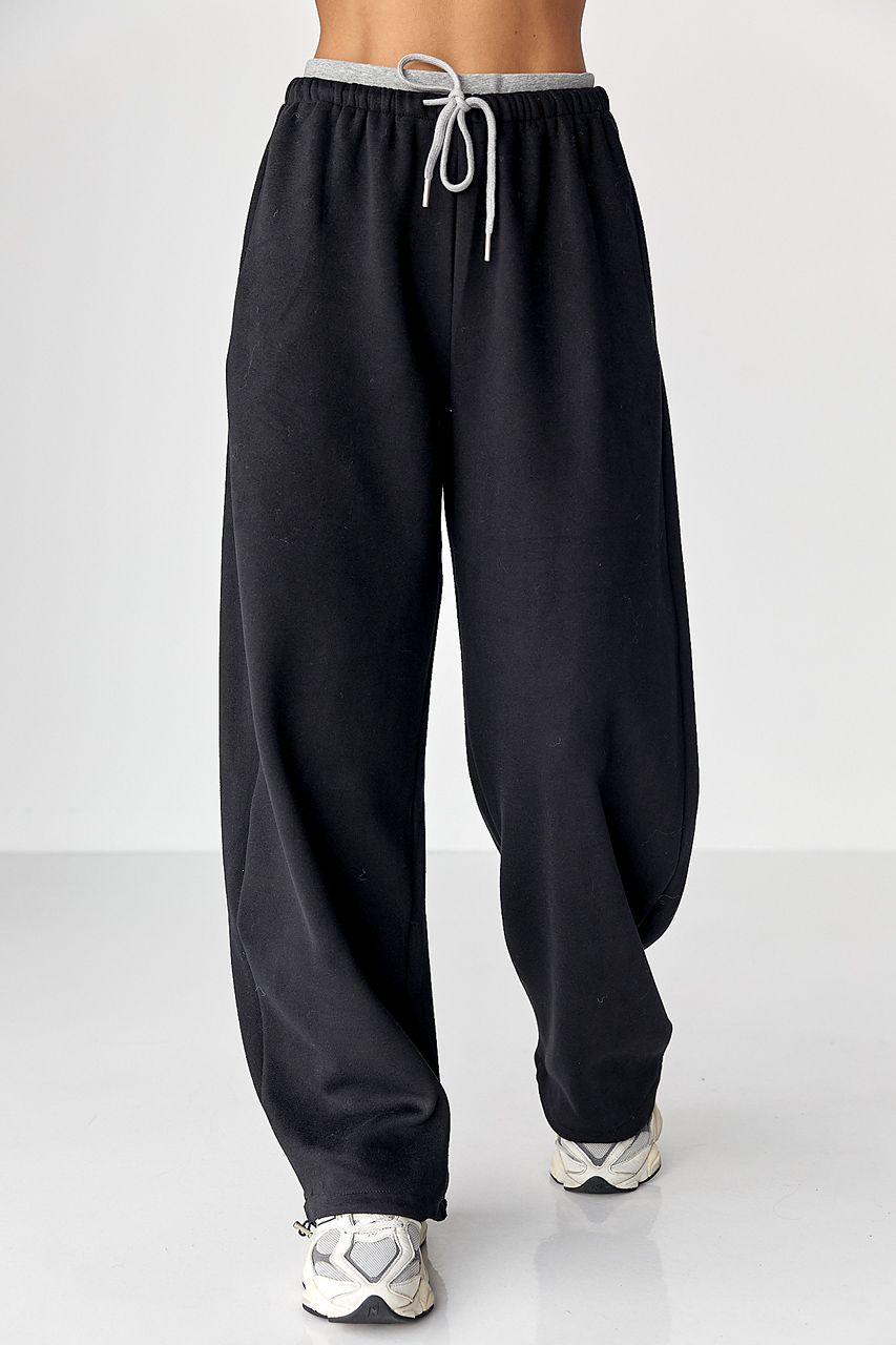 Широкі спортивні штани з начосом