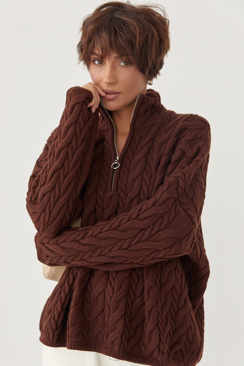 Жіночий светр із косичками LX-10709228 Жіночий светр із косичками LX-10709228